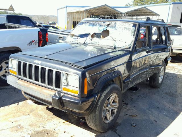 1J4FT68S2YL157740 - 2000 JEEP CHEROKEE L BLACK photo 2