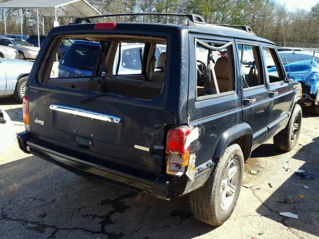 1J4FT68S2YL157740 - 2000 JEEP CHEROKEE L BLACK photo 4