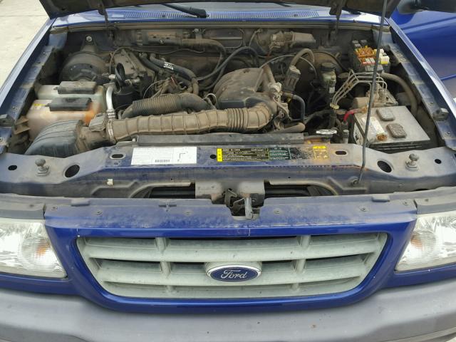 1FTYR14U33PB77701 - 2003 FORD RANGER SUP BLUE photo 7