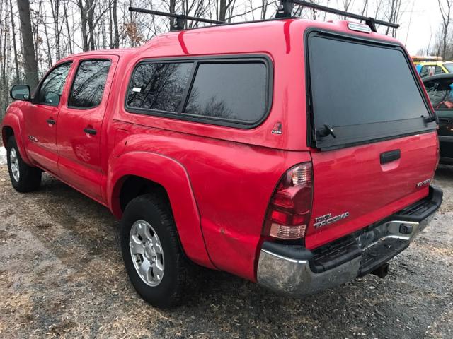 5TELU42N35Z129438 - 2005 TOYOTA TACOMA DOU RED photo 3