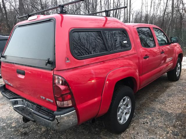 5TELU42N35Z129438 - 2005 TOYOTA TACOMA DOU RED photo 4