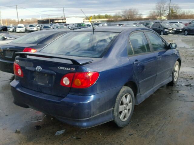 2T1BR32E94C254665 - 2004 TOYOTA COROLLA CE BLUE photo 4