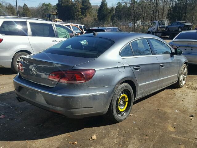 WVWBN7AN7DE506530 - 2013 VOLKSWAGEN CC SPORT GRAY photo 4