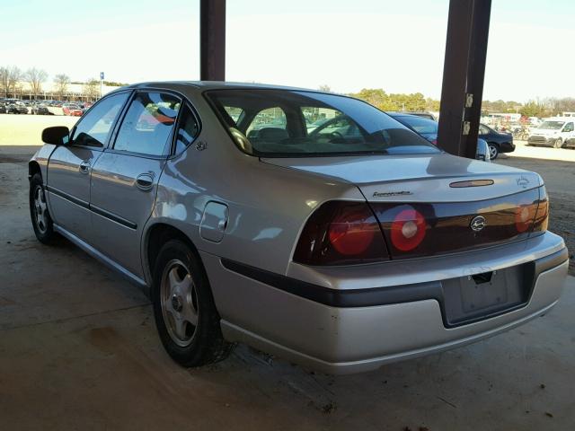 2G1WF52E549202898 - 2004 CHEVROLET IMPALA SILVER photo 3