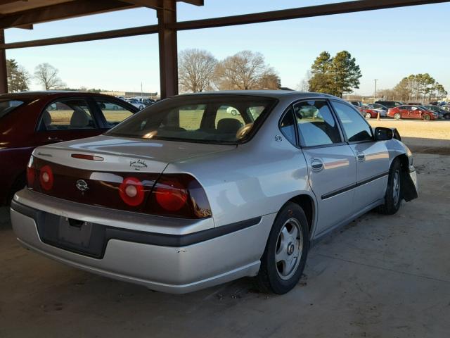 2G1WF52E549202898 - 2004 CHEVROLET IMPALA SILVER photo 4