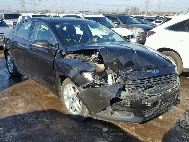 1FA6P0HD3E5397054 - 2014 FORD FUSION SE BLACK photo 1