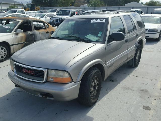 1GKDT13W912183598 - 2001 GMC JIMMY BEIGE photo 2