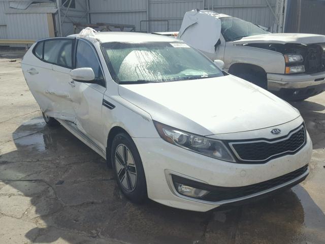 KNAGM4AD7C5009990 - 2012 KIA OPTIMA HYB WHITE photo 1