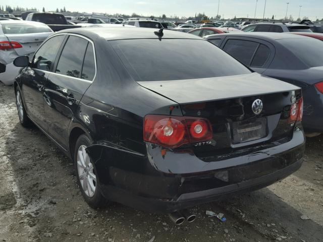 3VWRZ7AJ1AM015700 - 2010 VOLKSWAGEN JETTA SE BLACK photo 3