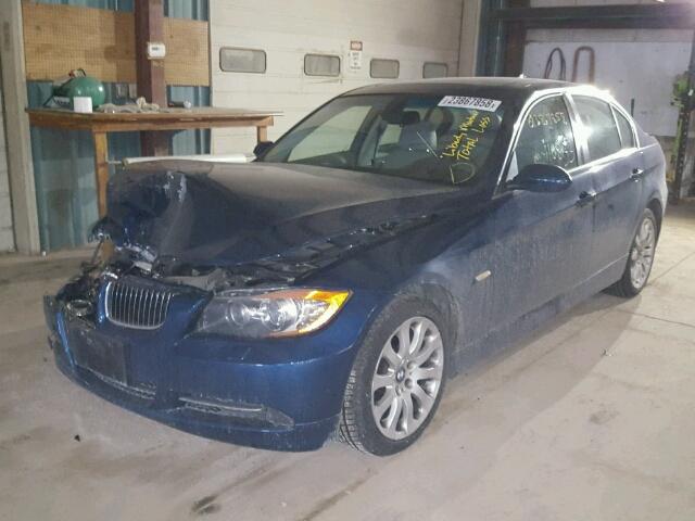 WBAVD33586KV61236 - 2006 BMW 330 XI BLUE photo 2