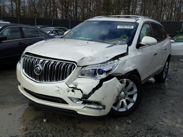 5GAKVCKD6FJ192122 - 2015 BUICK ENCLAVE WHITE photo 2