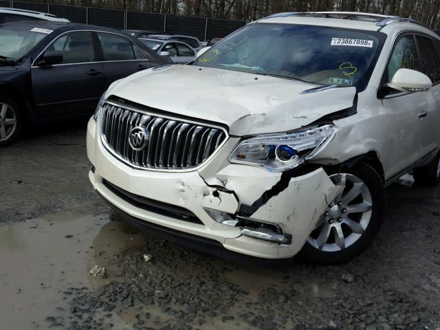 5GAKVCKD6FJ192122 - 2015 BUICK ENCLAVE WHITE photo 9