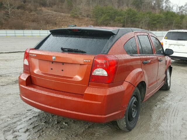 1B3HB48B88D616948 - 2008 DODGE CALIBER SX ORANGE photo 4