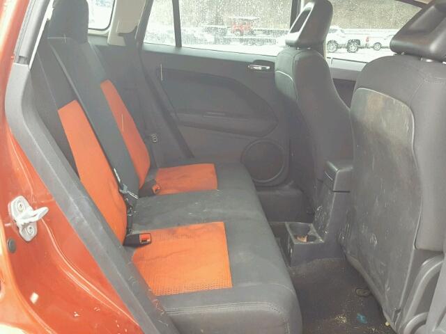 1B3HB48B88D616948 - 2008 DODGE CALIBER SX ORANGE photo 6