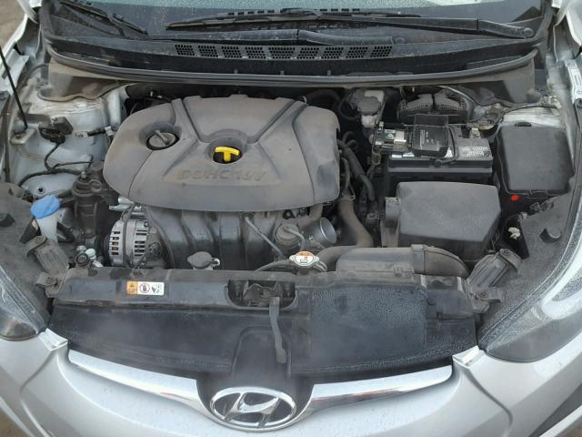 5NPDH4AE6GH703336 - 2016 HYUNDAI ELANTRA SE SILVER photo 7