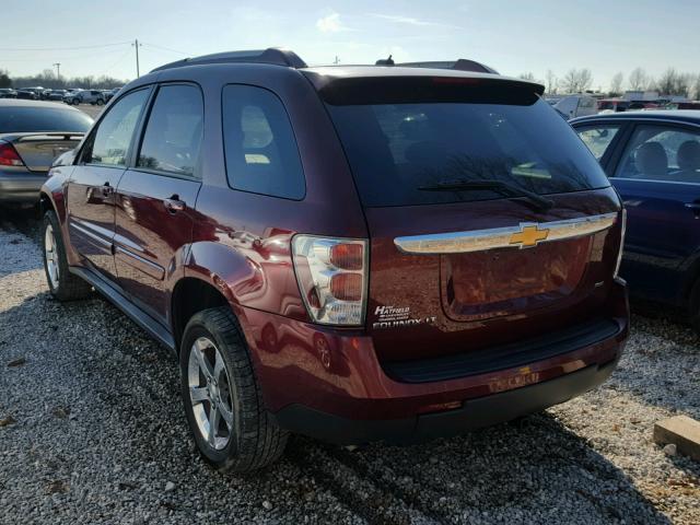 2CNDL43FX86028726 - 2008 CHEVROLET EQUINOX LT BURGUNDY photo 3