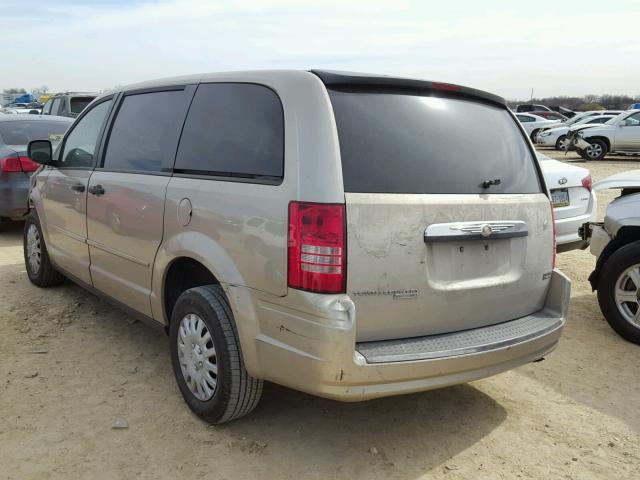 2A8HR44H28R148130 - 2008 CHRYSLER TOWN & COU GOLD photo 3