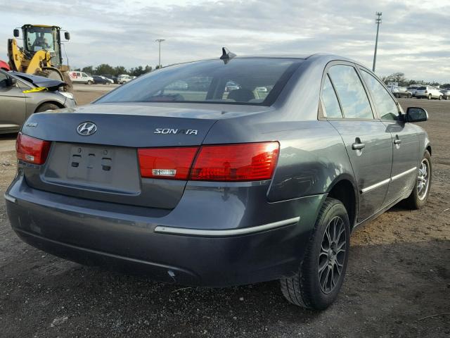 5NPET46C49H478248 - 2009 HYUNDAI SONATA GLS GRAY photo 4