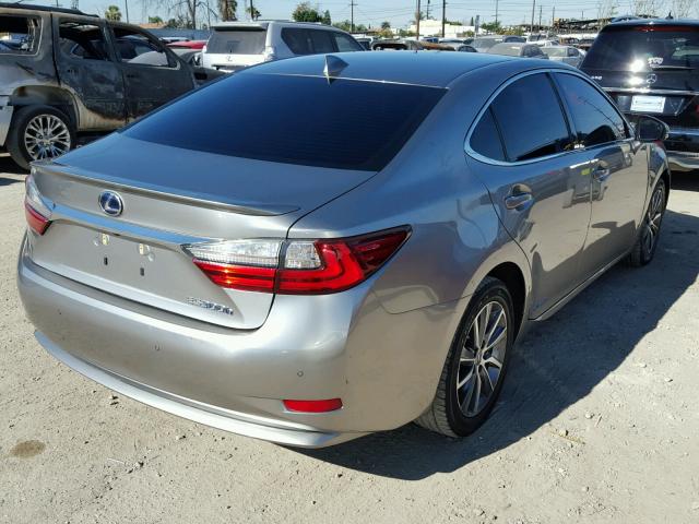 JTHBW1GGXG2115220 - 2016 LEXUS ES 300H GRAY photo 4