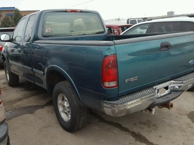 1FTDX18W3VKD25507 - 1997 FORD F150 GREEN photo 3