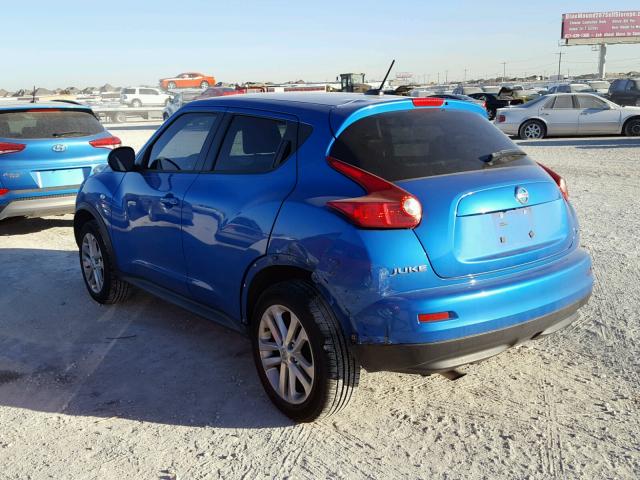 JN8AF5MR0BT012468 - 2011 NISSAN JUKE S BLUE photo 3