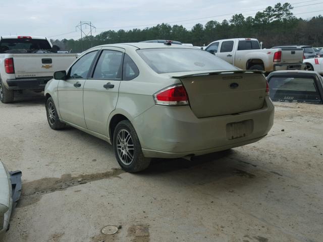 1FAHP3FNXBW159374 - 2011 FORD FOCUS SE GREEN photo 3