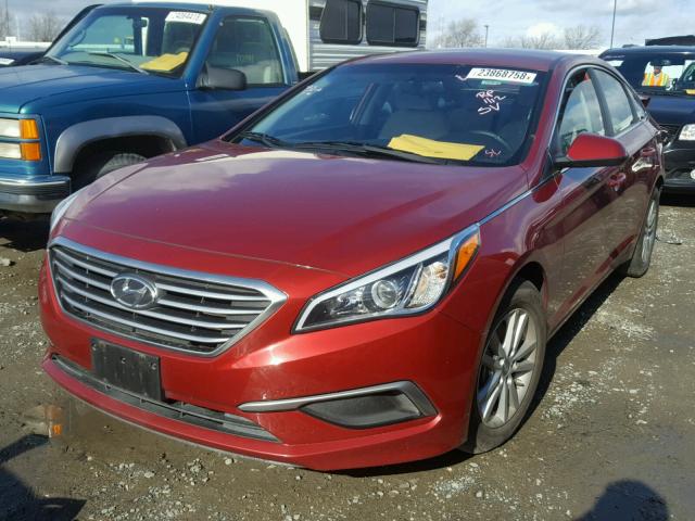 5NPE24AF5GH356466 - 2016 HYUNDAI SONATA SE RED photo 2