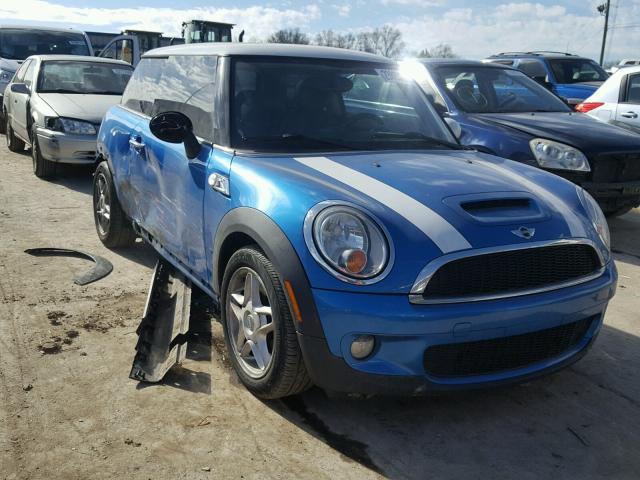 WMWMF7C54ATX44794 - 2010 MINI COOPER S BLUE photo 1