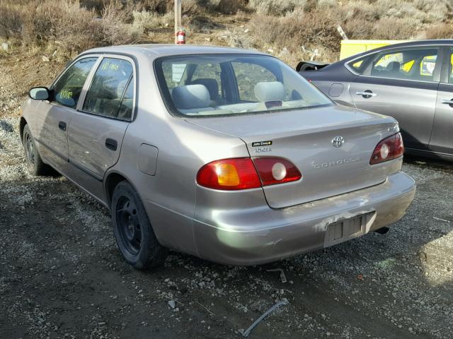 1NXBR12E11Z512370 - 2001 TOYOTA COROLLA CE GOLD photo 3