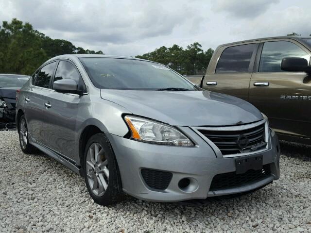 3N1AB7AP7EY280583 - 2014 NISSAN SENTRA S GRAY photo 1