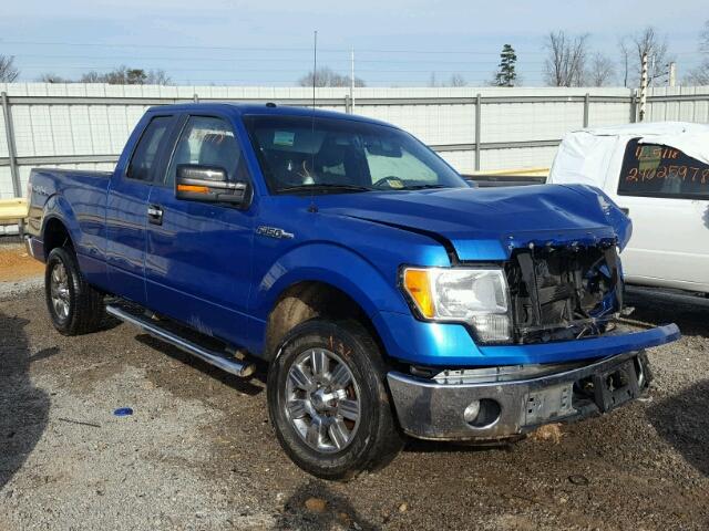 1FTFX1EF8BFC43841 - 2011 FORD F150 SUPER BLUE photo 1