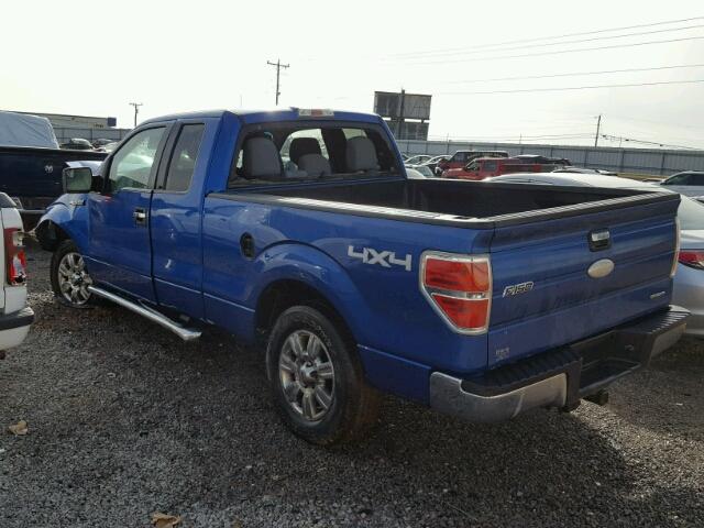 1FTFX1EF8BFC43841 - 2011 FORD F150 SUPER BLUE photo 3