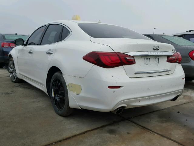 JN1BY1APXFM542178 - 2015 INFINITI Q70 3.7 WHITE photo 3