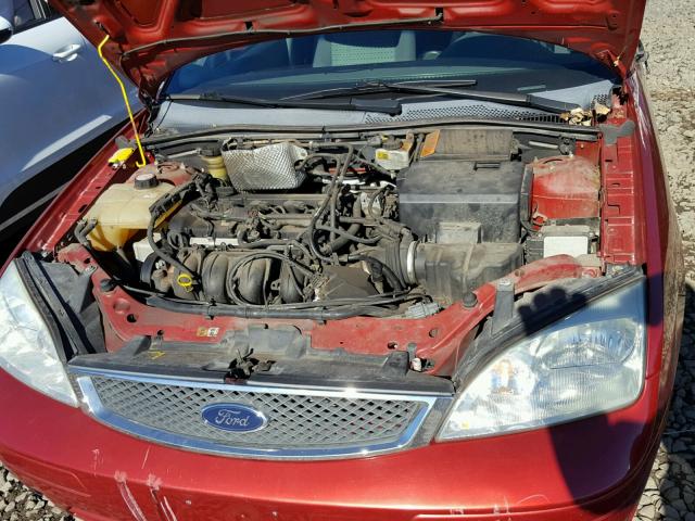 1FAFP34N45W133061 - 2005 FORD FOCUS ZX4 RED photo 7