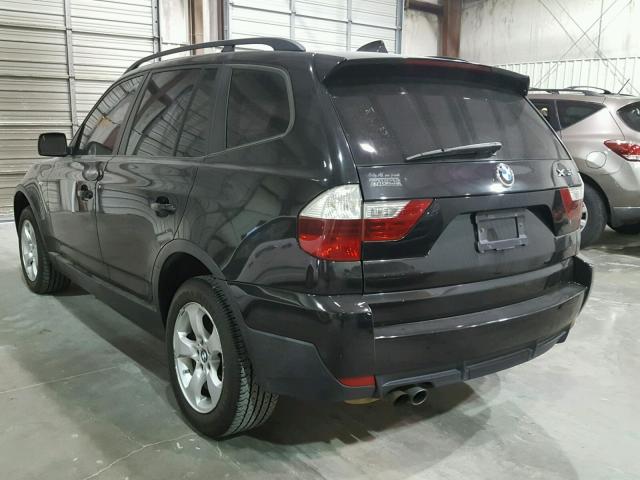 WBXPC93497WF07890 - 2007 BMW X3 3.0SI BLACK photo 3