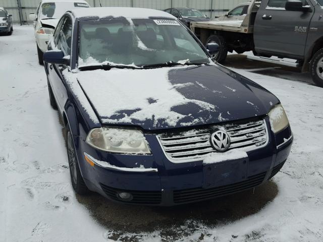 WVWTH63BX4P095217 - 2004 VOLKSWAGEN PASSAT GLX BLUE photo 1