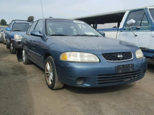 3N1CB51A72L550235 - 2002 NISSAN SENTRA GXE BLUE photo 1