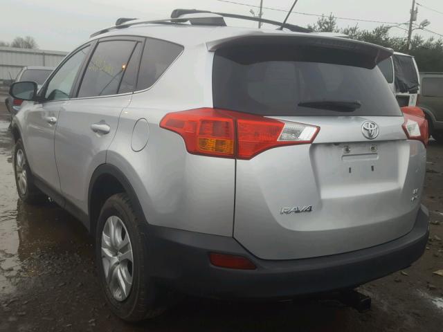 2T3BFREV9EW141264 - 2014 TOYOTA RAV4 LE GRAY photo 3