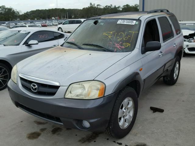 4F2CZ06113KM34939 - 2003 MAZDA TRIBUTE ES SILVER photo 2