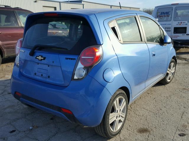 KL8CA6S91EC566630 - 2014 CHEVROLET SPARK LS BLUE photo 4