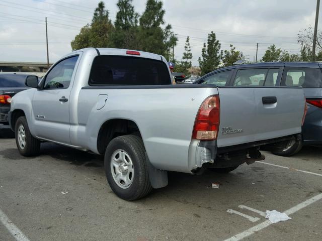 5TENX22N65Z073466 - 2005 TOYOTA TACOMA SILVER photo 3