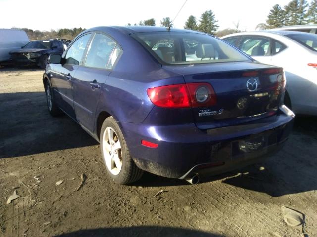 JM1BK12F361417030 - 2006 MAZDA 3 I BLUE photo 3