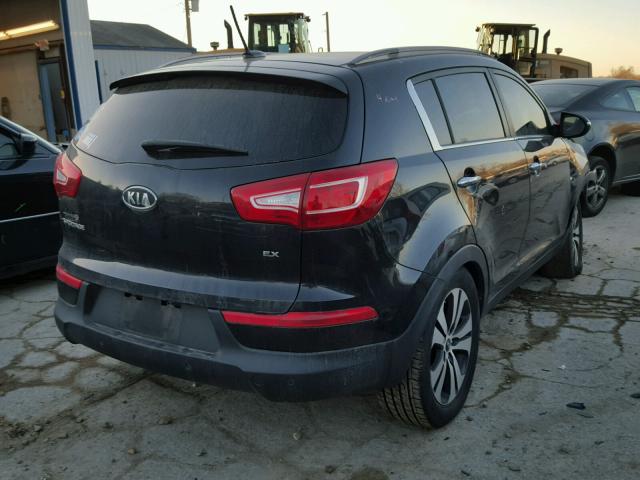 KNDPC3A28B7124633 - 2011 KIA SPORTAGE E BLACK photo 4