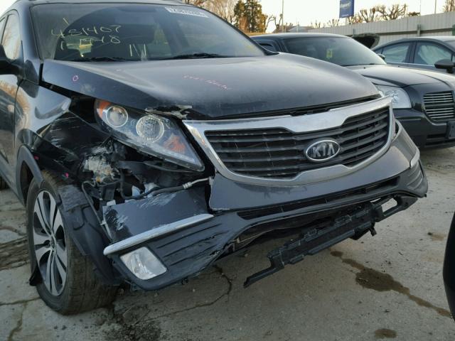 KNDPC3A28B7124633 - 2011 KIA SPORTAGE E BLACK photo 9