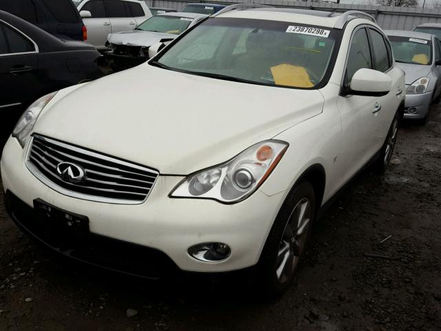 JN1BJ0HPXEM210938 - 2014 INFINITI QX50 WHITE photo 2