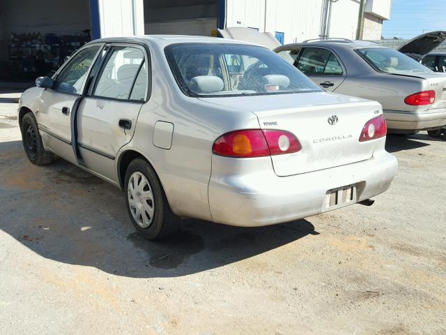 1NXBR12E82Z589464 - 2002 TOYOTA COROLLA CE GRAY photo 3