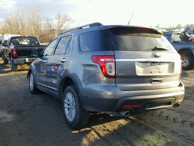 1FM5K7D8XDGC70080 - 2013 FORD EXPLORER X GRAY photo 3