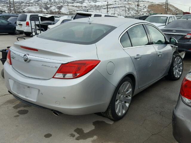 W04G05GV3B1117804 - 2011 BUICK REGAL CXL SILVER photo 4