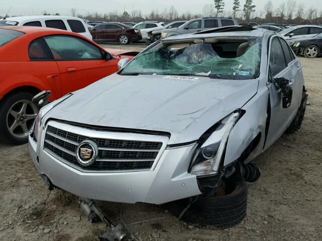 1G6AE5S36D0112899 - 2013 CADILLAC ATS PREMIU SILVER photo 2