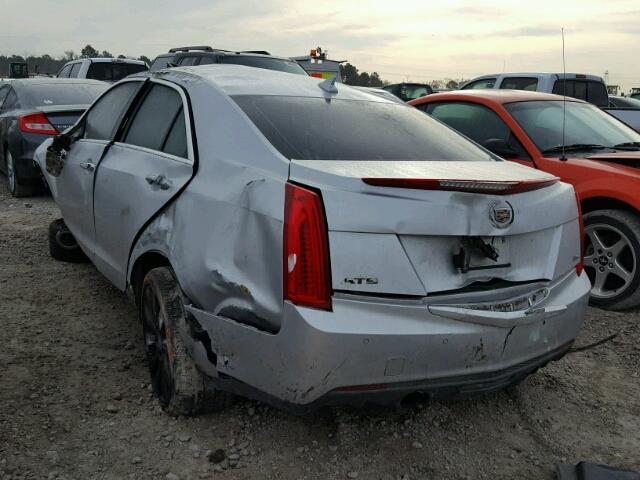 1G6AE5S36D0112899 - 2013 CADILLAC ATS PREMIU SILVER photo 3